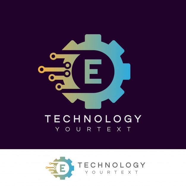 Initial E Logo - Technology initial letter e logo design Vector | Premium Download