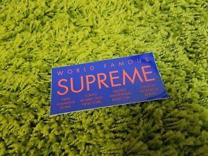 International Supreme Box Logo - Supreme S S 2015 Classic International Box Logo Sticker World Famous