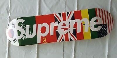 International Supreme Box Logo - SUPREME FLAG MULTICOLOR International Box Logo Skateboard Deck F/W ...