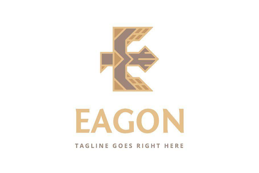 Initial E Logo - Eagon Letter E Logo Template ~ Logo Templates ~ Creative Market