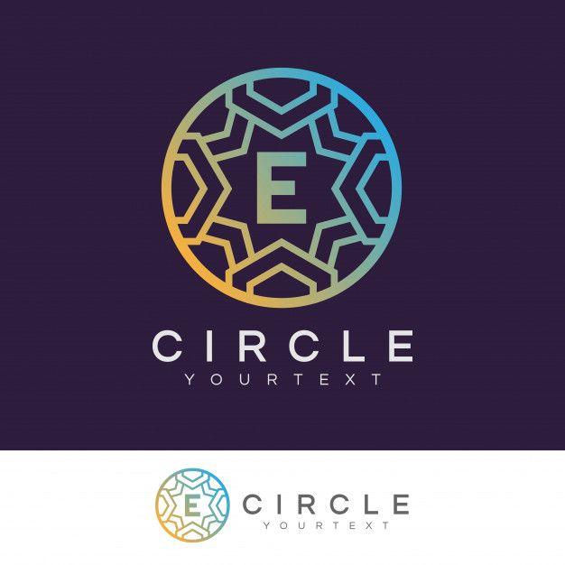 Initial E Logo - Luxury circle initial Letter E Logo design Vector | Premium Download