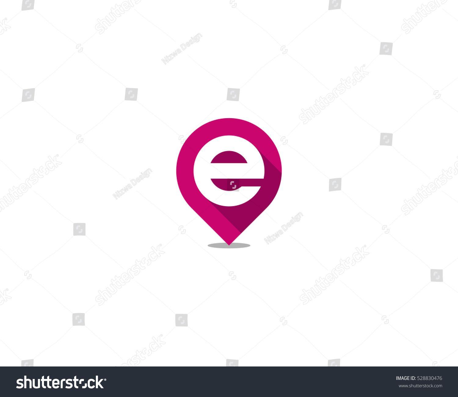 Initial E Logo - Pin Point Letter Initial E Logo Design Template | Unique Logo And ...