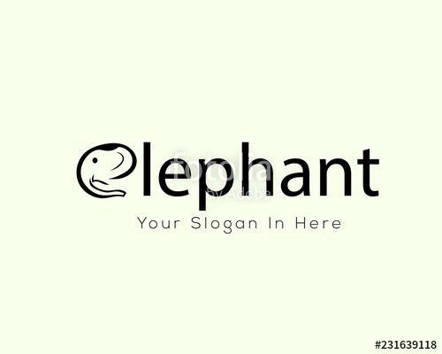 Initial E Logo - initial E logo type elephant logo, icon, symbol design inspiration ...