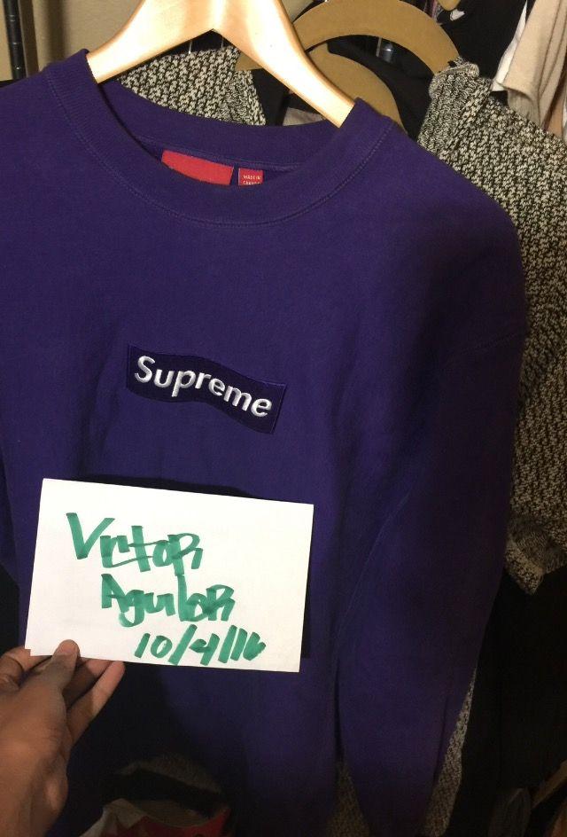 Purple Box Logo - Supreme purple box logo crewneck legit check and price check - Album ...