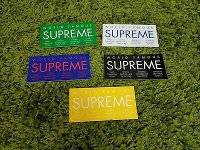 International Supreme Box Logo - SUPREME INTERNATIONAL FLAGS Box Logo Sticker FW13 - $54.99