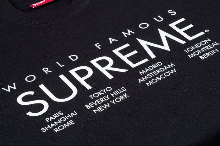 International Supreme Box Logo - PQ.usa ] SUPREME BOX LOGO INTERNATIONAL CREWNECK 大學T 帽T 黑| Yahoo ...