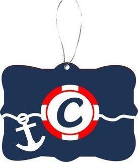 Red White and Blue Letter C Logo - Rikki Knight RKWS-SQORN-46183 Letter 