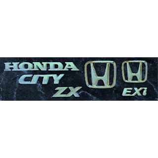 ZX Logo - Buy LOGO HONDA CITY ZX MONOGRAM EMBLEM CHROME family pack Online