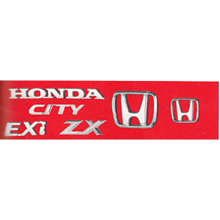 ZX Logo - Buy LOGO HONDA CITY EXI ZX MONOGRAM EMBLEM CHROME Family Pack Online ...