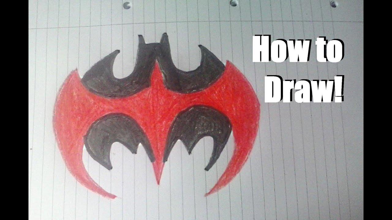 Robin Symbol Logo - How to draw: Batman & Robin Logo - YouTube