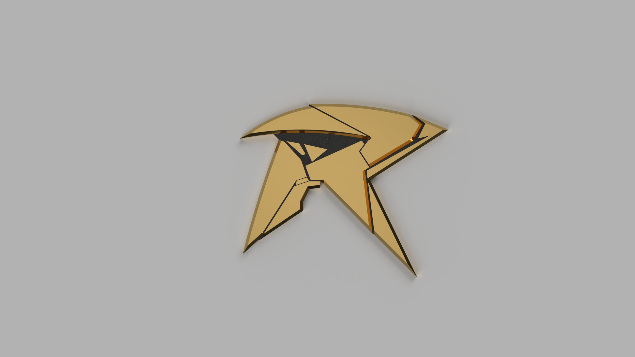 Robin Symbol Logo - 3D Printed Titans Robin Chest Emblem by blurrycorgi | Pinshape