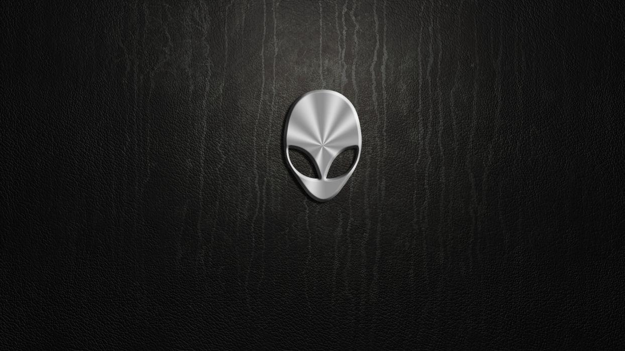 Alienware Logo - Computer computers Alienware Logo Leather Texture wallpaper