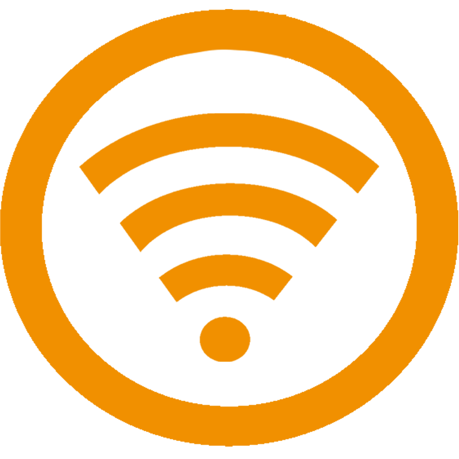 Orange WiFi Logo - Wifi Icon Yellow PNG Image - PurePNG | Free transparent CC0 PNG ...