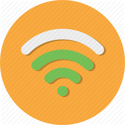 Orange WiFi Logo - Connection, internet, signal, wifi, wireless icon