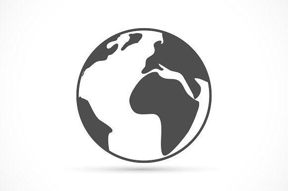 Google Earth Icon Logo - Planet earth icon ~ Icons ~ Creative Market