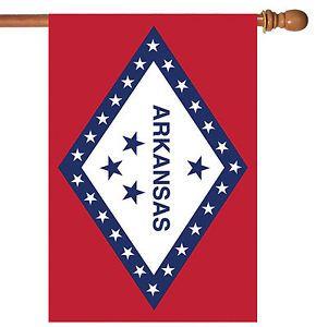 USA Red White Blue Triangle Logo - Toland Arkansas State Flag 28 x 40 Patriotic USA Red White Blue