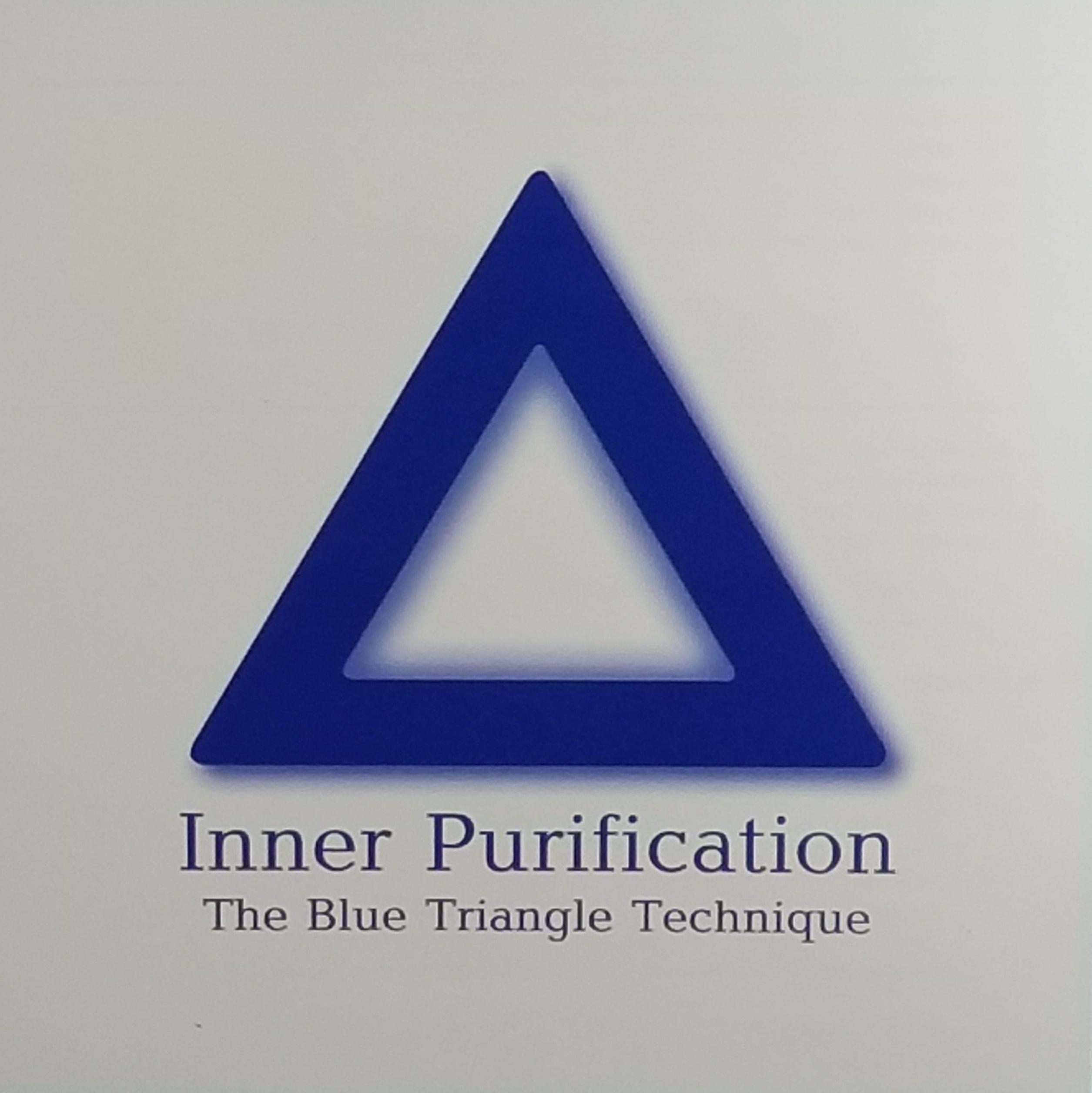 USA Red White Blue Triangle Logo - Blue Triangle CD. Pranic Healing USA