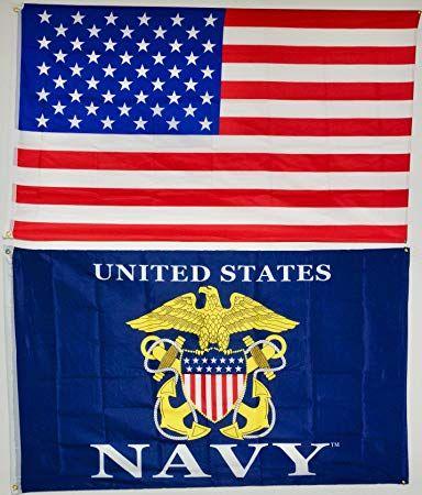 USA Red White Blue Triangle Logo - Amazon.com : U.S Navy Logo & USA wholesale lot of 2 3x5 Flags Rough ...