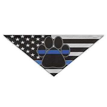 USA Red White Blue Triangle Logo - Amazon.com : PETLOVEPET USA Thin Blue Line Flag Dog Paw Triangle Pet