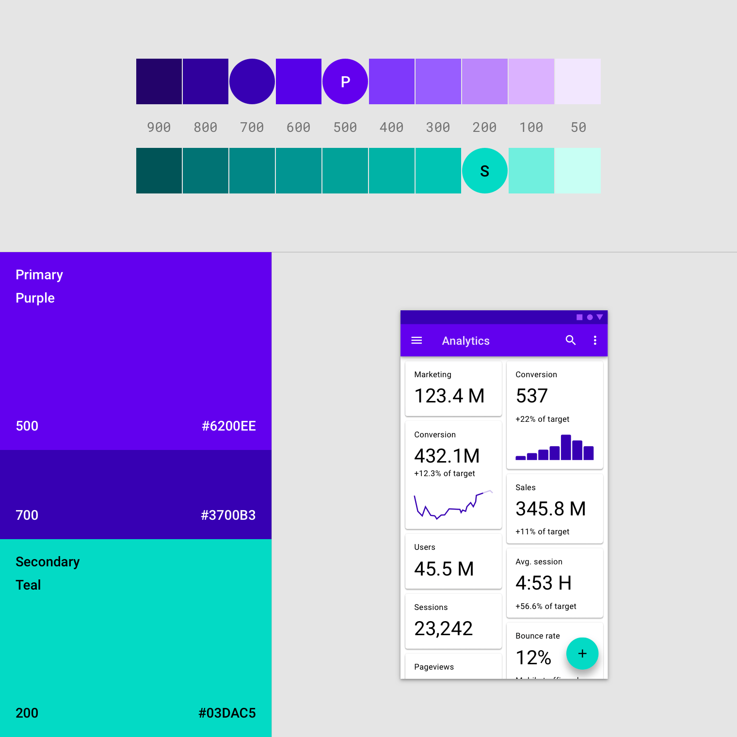 Purple Color Theme Logo - The color system - Material Design