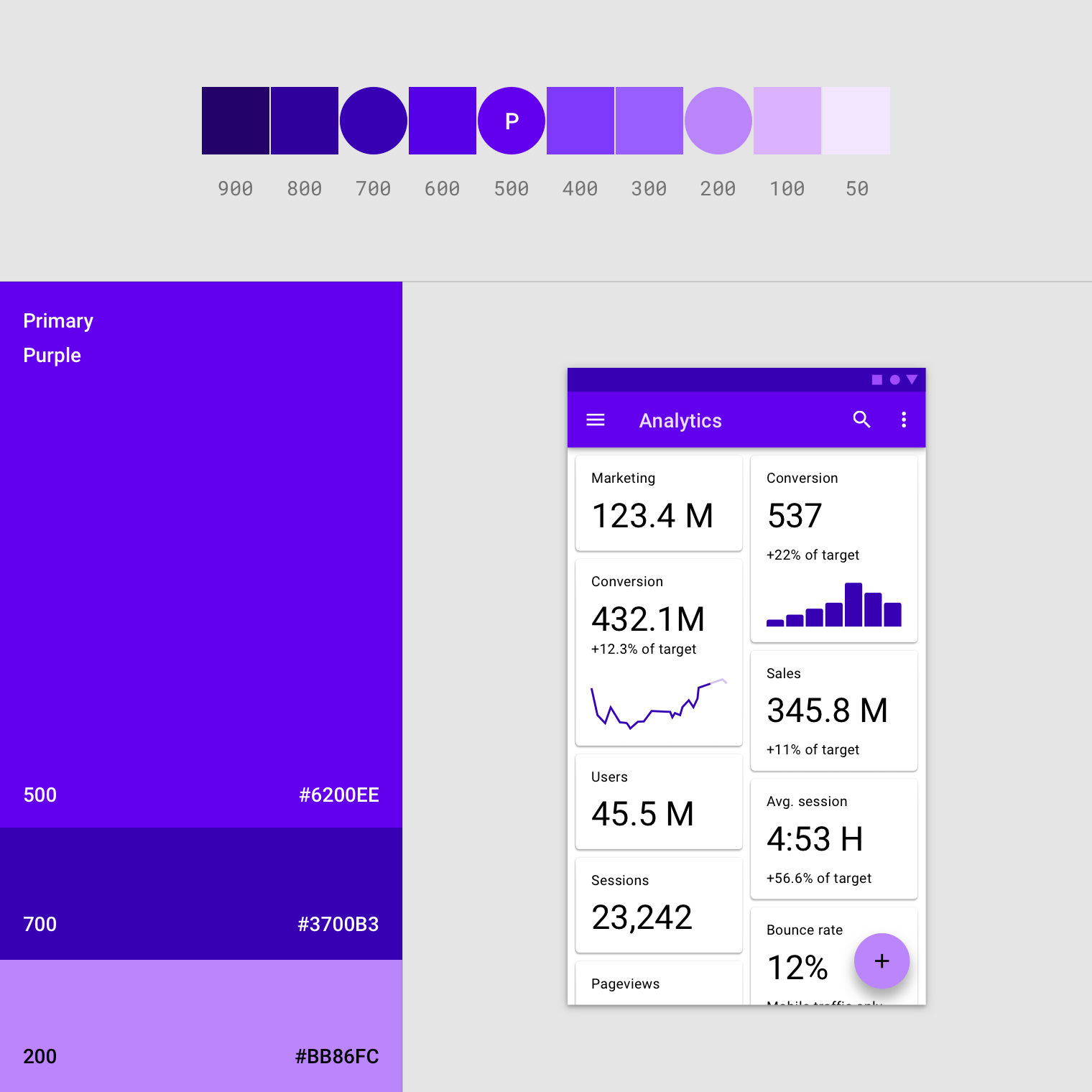 Purple Color Theme Logo - The color system - Material Design