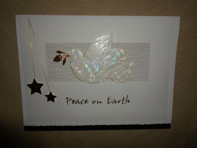 Three White Dove Logo - Three Dimensional White Dove Peace on Earth Christmas Card Envelope ...