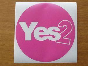 Pink Circle Logo - Vote Yes Pink Circle Scottish Independence Vinyl Sticker indyref2