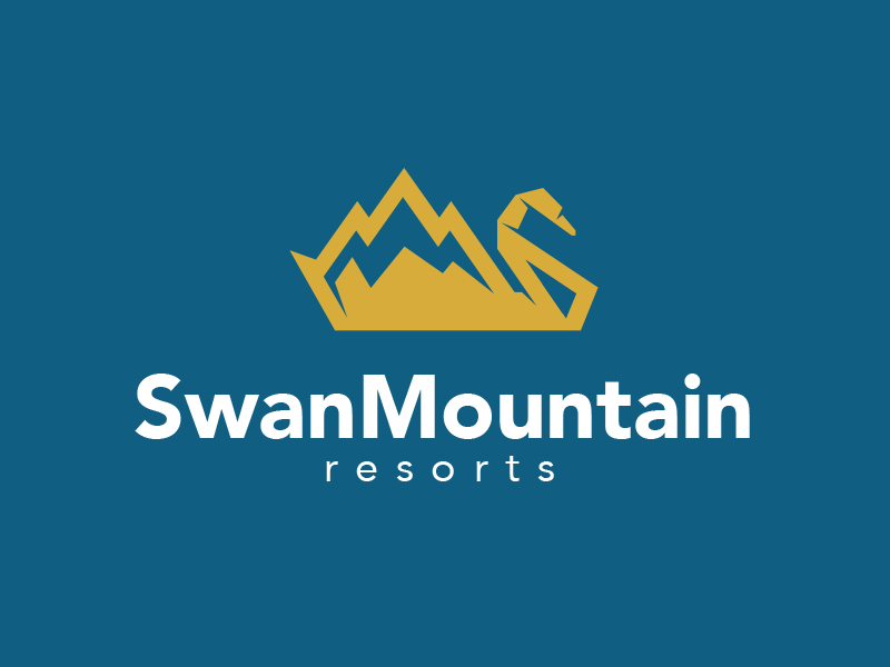Swan Mountain Logo - Swan Mountain logo by Medoks | Dribbble | Dribbble