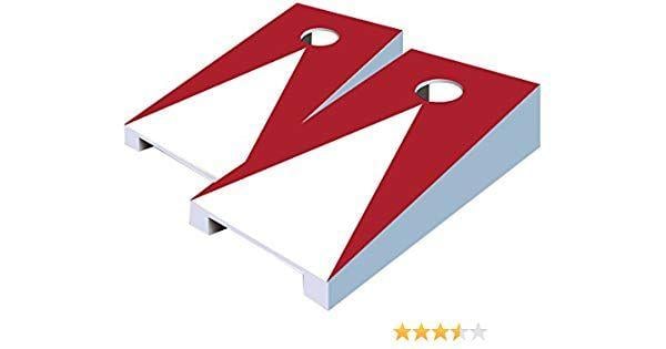 Red Pyramid Logo - Amazon.com : AJJ Cornhole 116 Pyramid Tabletop Cornhole Set, Red ...