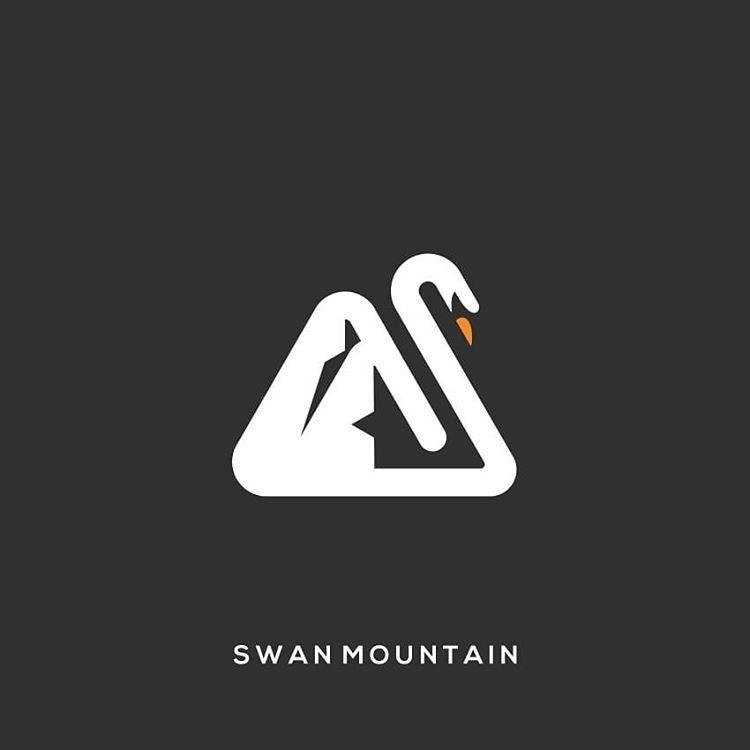 Swan Mountain Logo - logo designer - rendy_CMYK (@rendycemix) | Instagram photos, videos ...