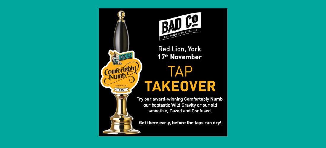 Red Lion Company Logo - Tap Takeover: Red Lion, York - BAD Company - Brewing & Distilling