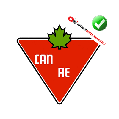 Black and Red Triangle Logo - Red canadian leaf Logos