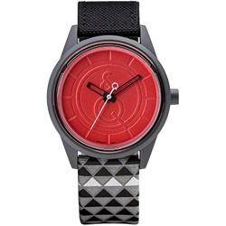 Black and Red Triangle Logo - Q & Q SmileSolar Black/Red Triangle Strap Watch | Watch For Women ...