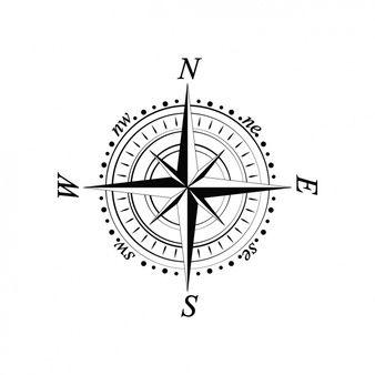 Compass Black and White Logo - Compass Vectors, Photos and PSD files | Free Download