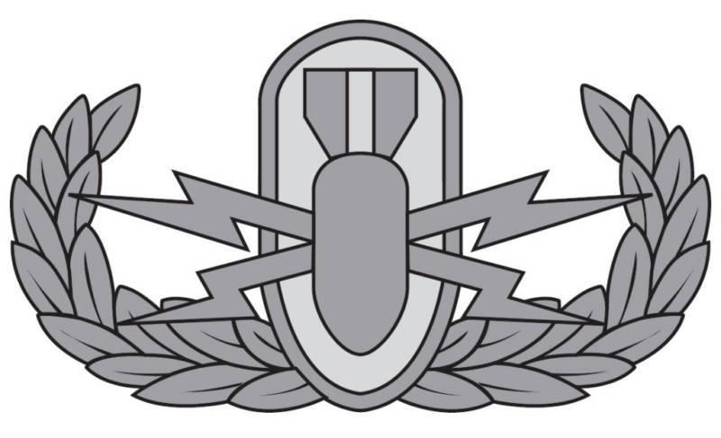 EOD (Explosive Ordnance Disposal) Badge Clear Decal