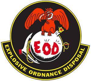 EOD Logo - Marine Explosive Ordnance Disposal (EOD) Logo Decal