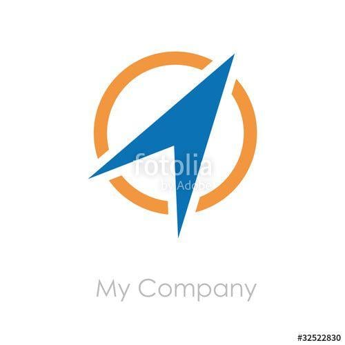 Compass Vector Logo - Logo arrow on the circle, compass # Vector