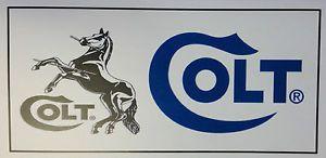 Colt Firearms Logo - COLT FIREARMS MAGNETIC SIGN, PRANCING HORSE & COLT LOGO (4.5