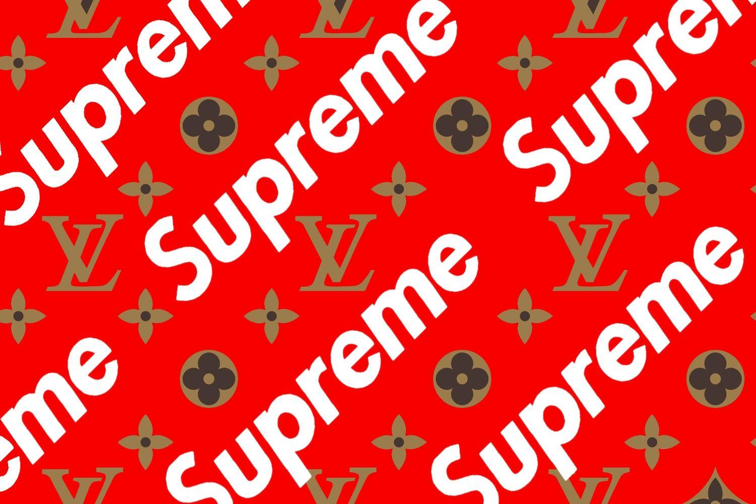 LOUIS VUITTON, LV X Supreme Épi Logo Name Tag