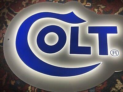 Colt Firearms Logo - COLT FIREARMS LOGO Illuminated Gun Shop Sign - $169.99 | PicClick