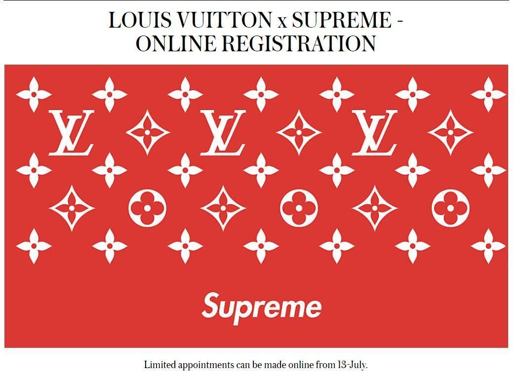 Louis Vuitton Supreme Logo - Louis Vuitton x Supreme hits Hong Kong as the coveted collection has ...