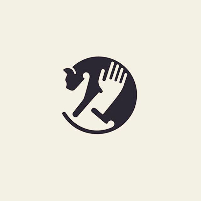 Person Logo - Because of the counter space, it's visible that a person is holding ...