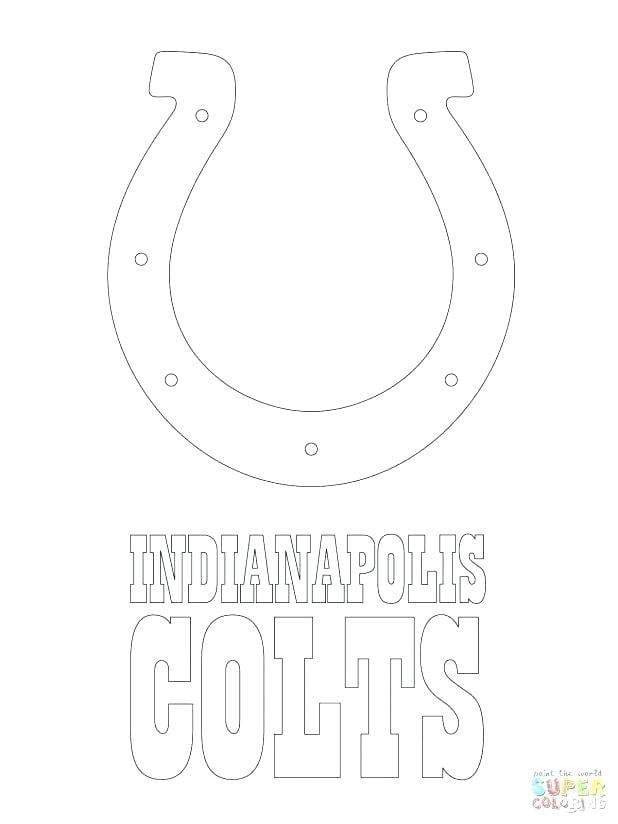 Horseshoe Football Logo - Printable Horseshoe Coloring Pages Colts Team Logo From Football ...