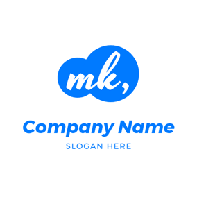 Yellow and Blue K Logo - Monogram Maker - Make a Monogram Logo Design for Free | DesignEvo