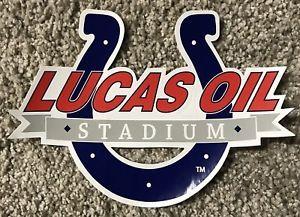 Horseshoe Football Logo - Indianapolis Colts Horseshoe Lucas Oil Stadium Sticker Decal NFL