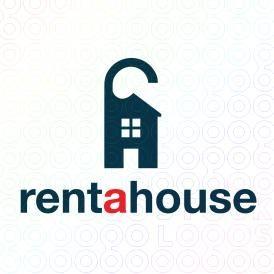House Shaped Logo - Door Hanger House Shaped Logo Design For Sale On StockLogos | Rent a ...