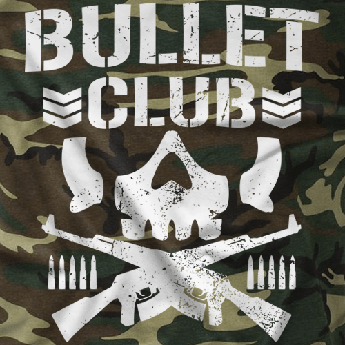 Camo Bullet Club Logo - New Japan Bullet Club Camo T-shirt