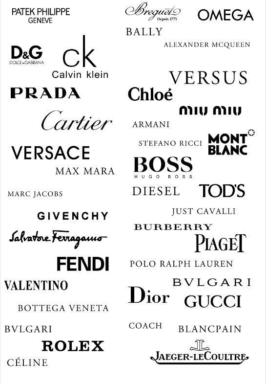 Leading Clothing Company Logo - Top Fashion Designers Logos Image, Fashion Designer