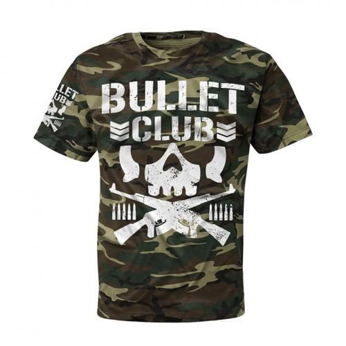 Camo Bullet Club Logo - New Japan Bullet Club Camo T-shirt