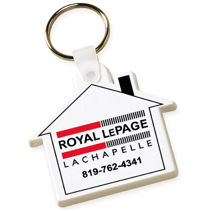 House Shaped Logo - Custom Keychains, Printed Key Rings W/ Your Logo | Canada, Alberta ...
